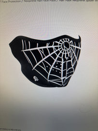 Half Mask Neoprene Spider Web-WNFM055H