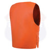 HL11643 Orange bullet proof leather vest - Men - HighwayLeather