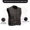 HL11645NKD NAKED Swat team style leather motorcycle vest - HighwayLeather