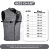 HL11689 Grey SOA Men's Leather Vest Anarchy Motorcycle Biker Club Concealed Carry Outlaws - HighwayLeather