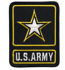 PATCH US ARMY STAR LOGO-PPE1220 : 3W 3.5H - HighwayLeather