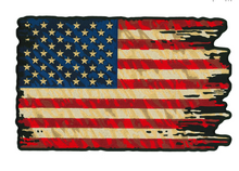 PPQ1379 PATCH TATTERED FLAG 12X7.5 - HighwayLeather