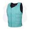 14945Teal WOMEN BULLET PROOF LEATHER VEST - HighwayLeather