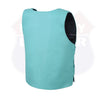 14945Teal WOMEN BULLET PROOF LEATHER VEST - HighwayLeather