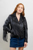 WBL1503 DAISY WOMENS FASHION LEATHER JACKET BLACK - HighwayLeather