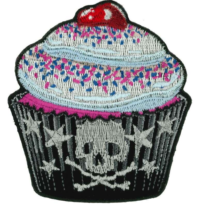 PATCH CUPCAKE 3.25"-PPQ1533 : 3"X3.25" - HighwayLeather