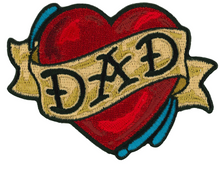 PATCH DAD HEART 3.5"-PPQ1540 : 3.5"X3" - HighwayLeather