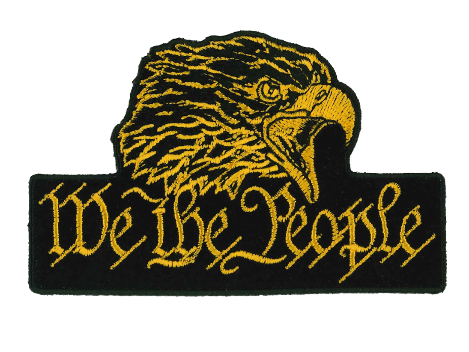 PATCH WE THE PEOPLE EAGLE 4"-PPQ1873 : 4"X2.5" - HighwayLeather