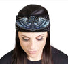 MLA8018 HEAD BAND LYCRA JERSEY CROSS WINGS SUBLIMATIO - HighwayLeather