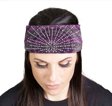 MLA8007 HEAD BAND LYCRA JERSEY BANDANA CLASSIC PURPLE - HighwayLeather