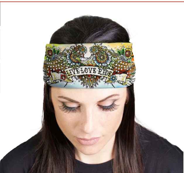 MLA8046 HEAD BAND LYCRA JERSEY TATTOO EAGLE SUBLIMATI - HighwayLeather