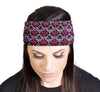 MLA8022 HEAD BAND LYCRA JERSEY FLEUR DE SKULLS SUBLIM - HighwayLeather