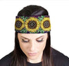 HEAD BAND LYCRA JERSEY SUN FLOWER SUBLIMATION - HighwayLeather