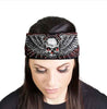 MLA8041 HEAD BAND LYCRA JERSEY SKULL AND WINGS SUBLIM - HighwayLeather