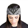 MLA8042 HEAD BAND LYCRA JERSEY SKULL PAISLEY SUBLIMAT - HighwayLeather