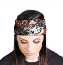 MLA8043 HEAD BAND LYCRA JERSEY SUGAR WOMAN SUBLIMATION - HighwayLeather