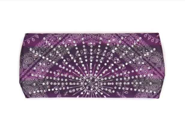 MLA8007 HEAD BAND LYCRA JERSEY BANDANA CLASSIC PURPLE - HighwayLeather