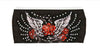 MLA8023 HEAD BAND LYCRA JERSEY FLAMING ROSE BLACK SUB - HighwayLeather