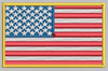 US FLAG GOLDEN BORDER 3.5X2.75 - HighwayLeather