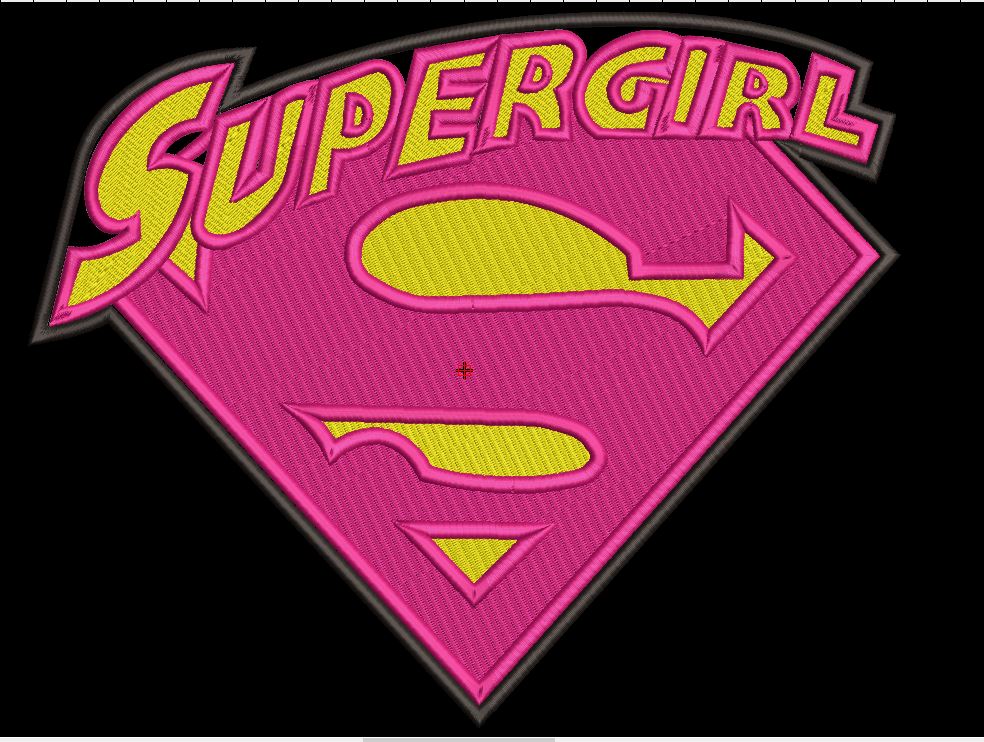 ML189167 Super Girl Large 10x8 Patch - HighwayLeather