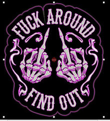 ML188043 Fuck Around Find out Large  Patch - HighwayLeather