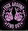 ML188043 Fuck Around Find out Large  Patch - HighwayLeather