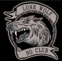 lone wolf no club fox    12x12 - HighwayLeather