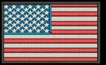 US FLAG BLACK BORDER - HighwayLeather