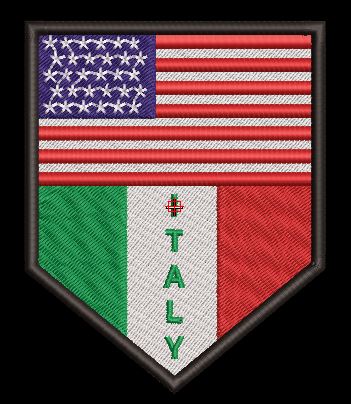 USA ITALY CORNER FLAG    4X3 - HighwayLeather