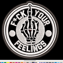 Fuck your feeling Finger  3.5x3.5 - HighwayLeather