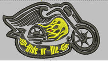 RIDE OR DIE BLACK AND YELLOW MOTOR 5X3  5X3 - HighwayLeather