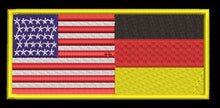 USA WITH GERMAN FLAG    5X2 - HighwayLeather