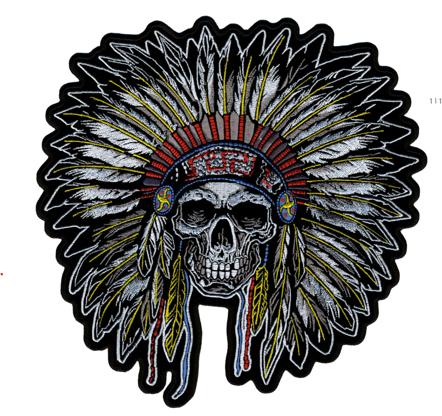 PATCH FULL HEADDRESS 10"-PPA7507 : 10W 10H - HighwayLeather