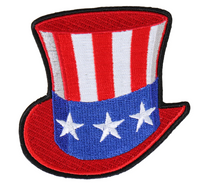 PATCH UNCLE SAM HAT-PPA8250 : 3W 3H - HighwayLeather