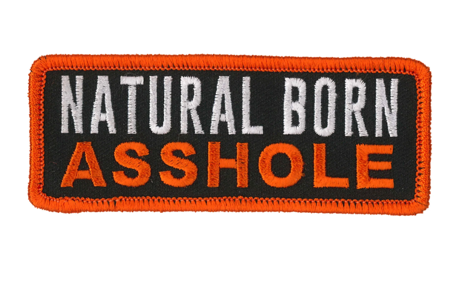 PATCH NATURAL BORN-PPL9869 : 4"X2" - HighwayLeather