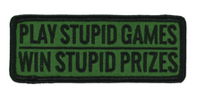 PATCH STUPID GAMES-PPL9898 : 4"x2" - HighwayLeather