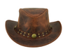 HL80139 AMERICAN REDDISH LEATHER HAT - HighwayLeather