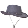 HL80111BROWN - Handcrafted Brown Leather TOP HAT shapeable brim - HighwayLeather