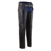 Milwaukee Leather MLL6503 Ladies Black Classic Leather Chaps with Rivet Design