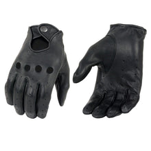 Milwaukee Leather SH869 Men's Black Deerskin Leather Unlined Professional Driving Gloves