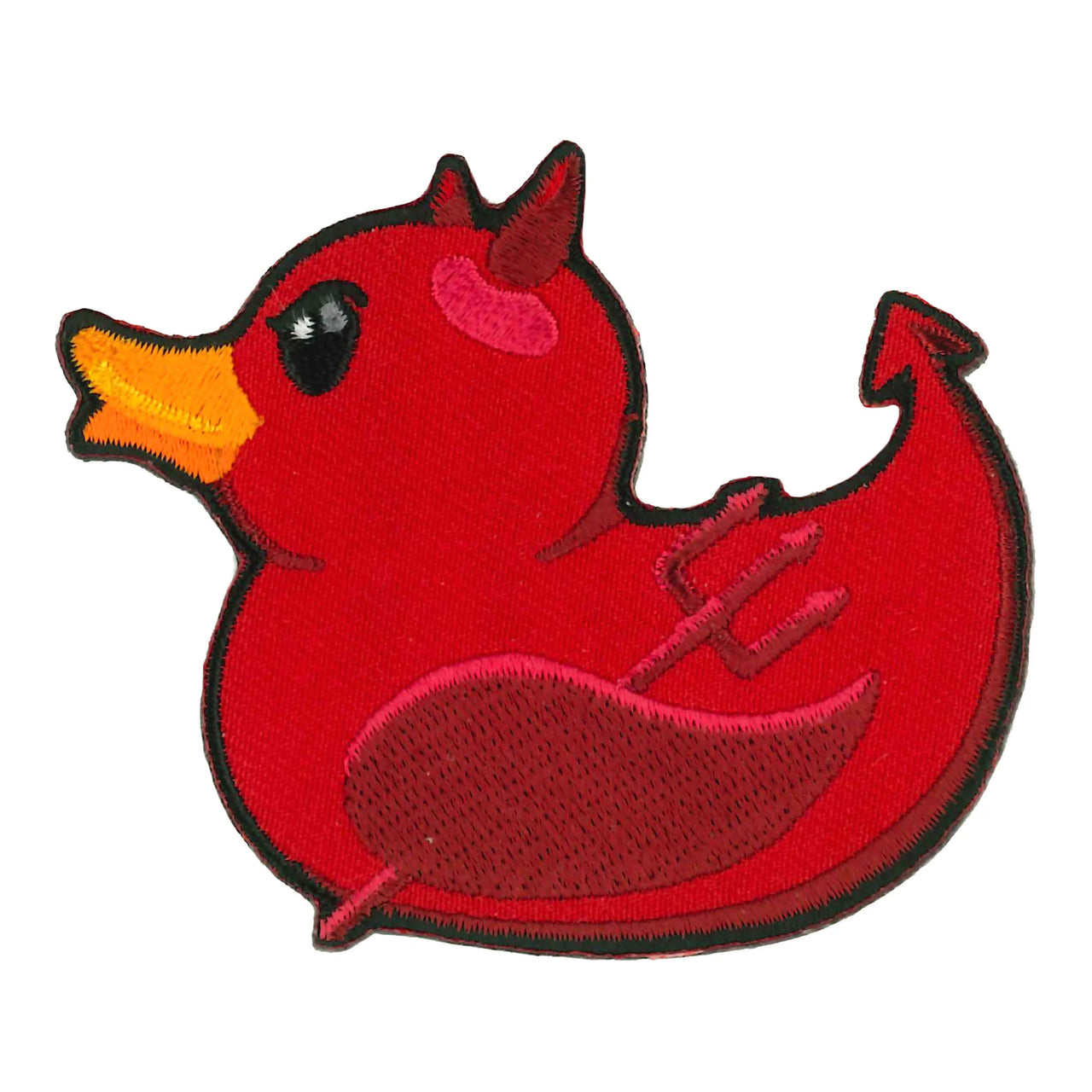 PPQ2200    Rubber Duck Devil Patch. Size  3x2.5" - HighwayLeather