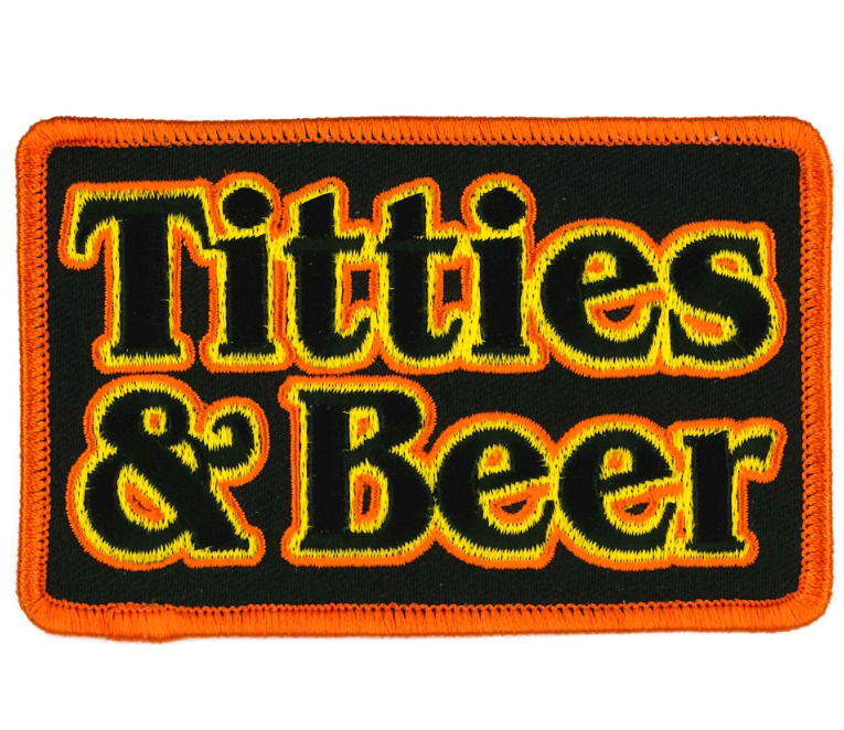 PPW1076 PATCH TITTIES AND BEER 4X3 - HighwayLeather