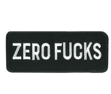 PPW1243 PATCH ZERO FUCKS 4X1.5 - HighwayLeather