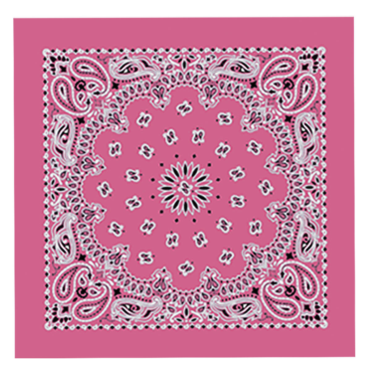 Hot Leathers BAP1007 Classic Hot Pink Paisley Bandana