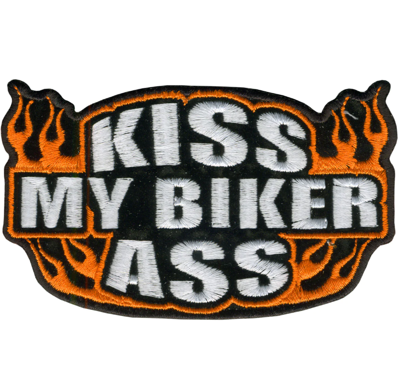 PATCH KISS MY BIKER ASS-PPA3840 : 4W 2H - HighwayLeather