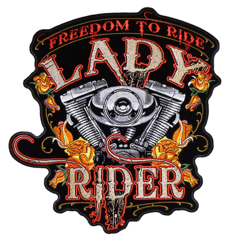 PATCH FREEDOM TO RIDE 9"-PPA4007 : 9W 10H - HighwayLeather