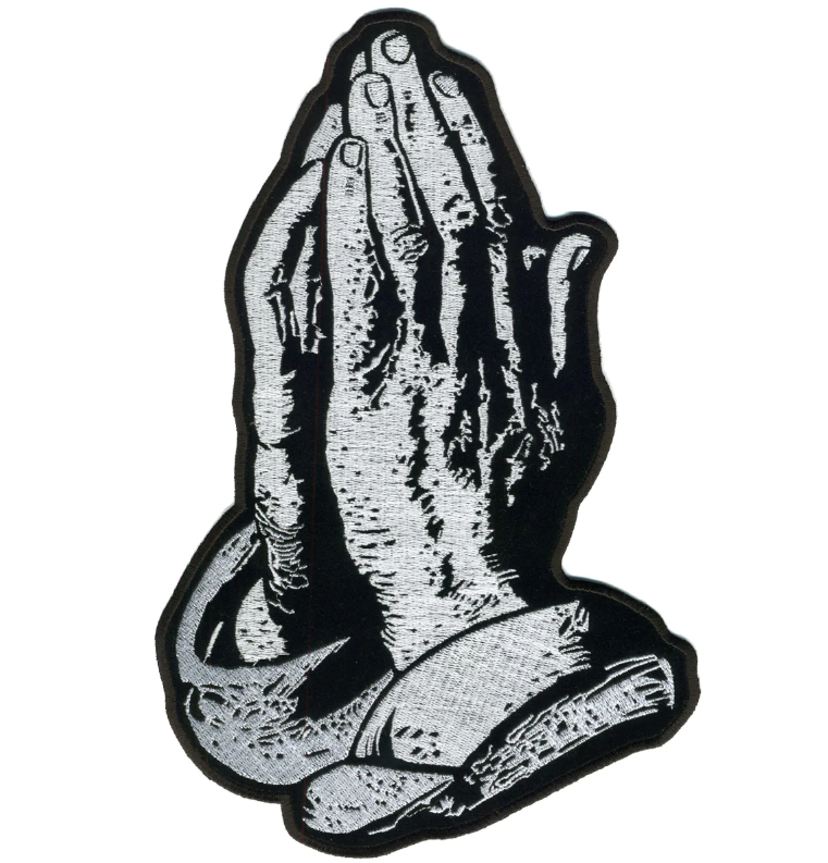 PATCH PRAYER HANDS 5"-PPA5730 : 3W 5H - HighwayLeather