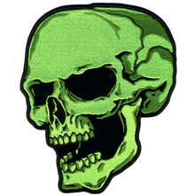 PATCH GREEN SKULL LEFT 4"-PPA5840 : 3W 4H - HighwayLeather