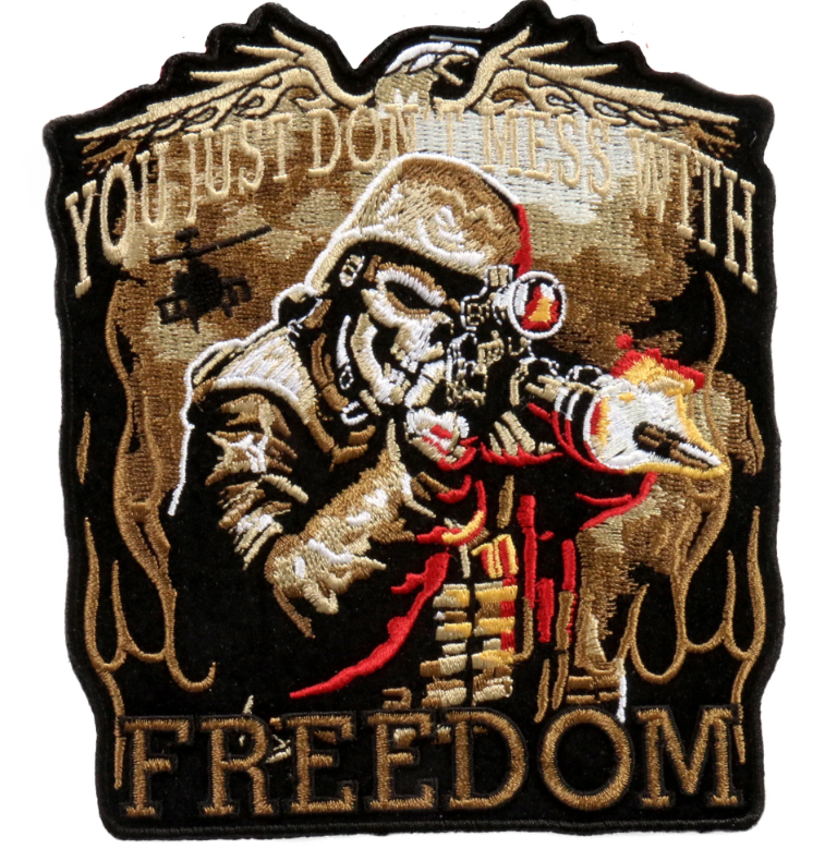 PATCH SKULL SOLDIER 5"-PPA6365 : 5W 6H - HighwayLeather