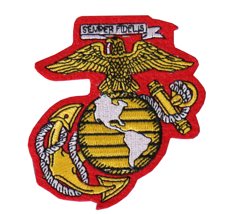 PATCH MARINES EMBLEM-PPE1240 : 3W 3H - HighwayLeather